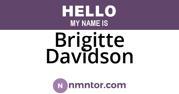 Brigitte Davidson
