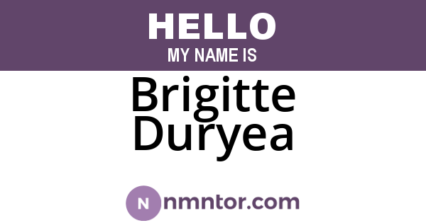 Brigitte Duryea