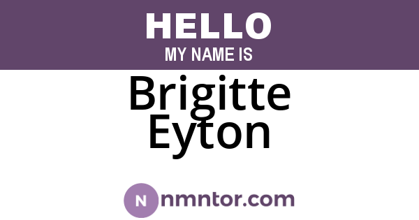 Brigitte Eyton