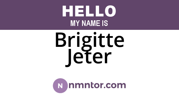 Brigitte Jeter