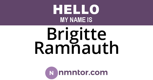 Brigitte Ramnauth