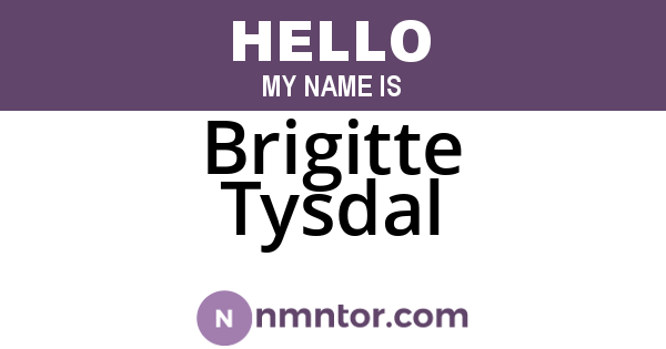 Brigitte Tysdal