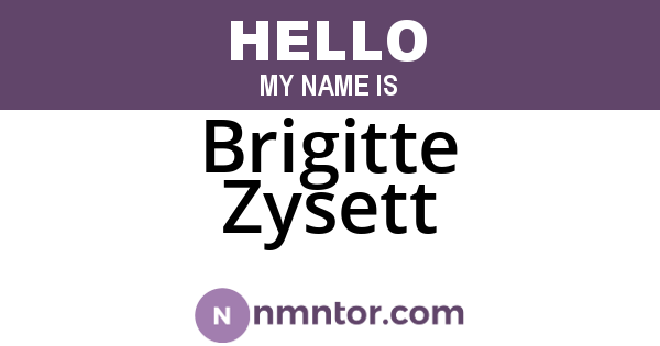 Brigitte Zysett