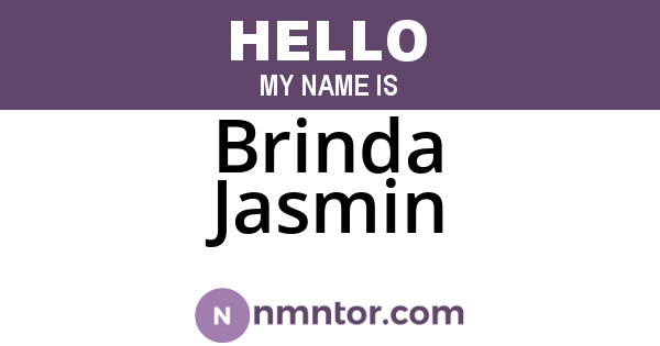 Brinda Jasmin