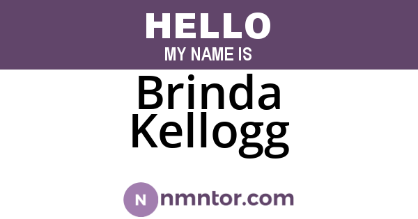 Brinda Kellogg