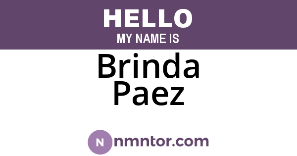 Brinda Paez