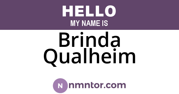 Brinda Qualheim