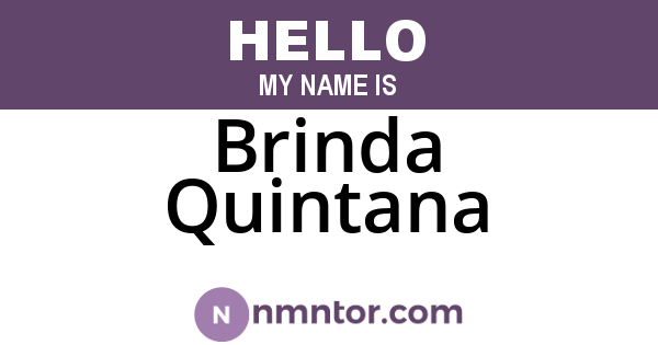 Brinda Quintana