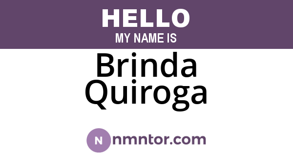 Brinda Quiroga