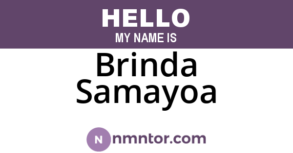 Brinda Samayoa