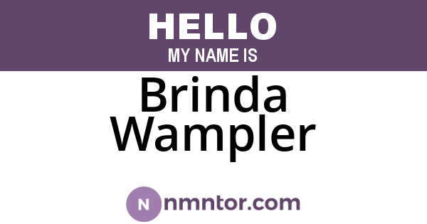 Brinda Wampler