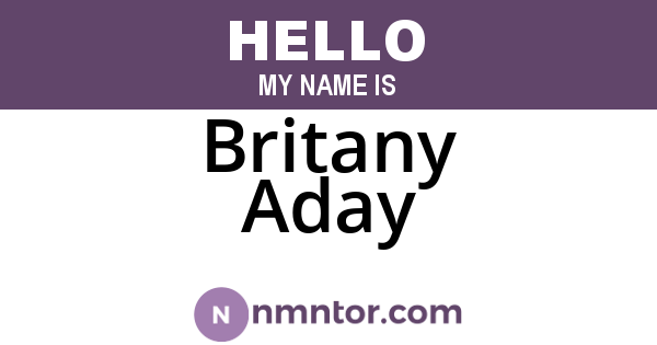 Britany Aday