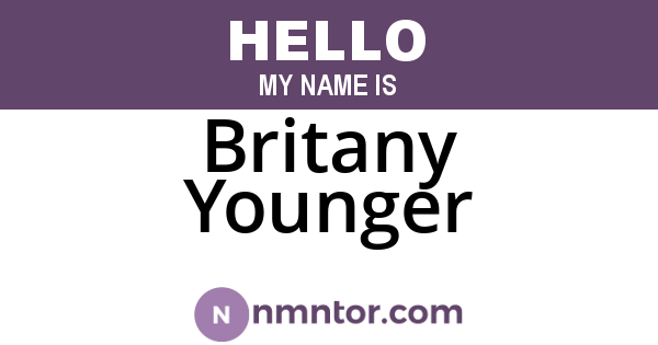 Britany Younger