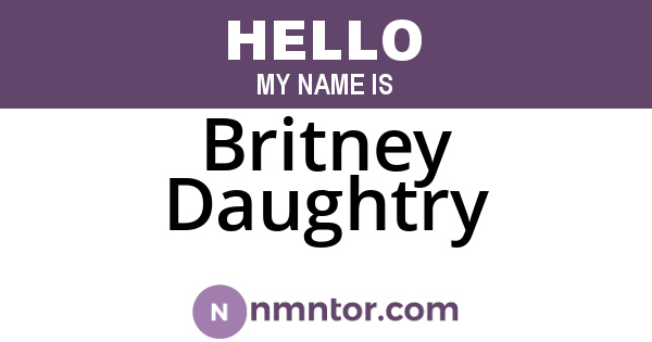 Britney Daughtry