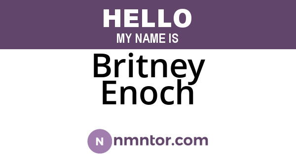 Britney Enoch