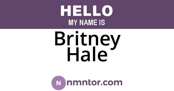 Britney Hale