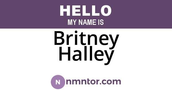 Britney Halley