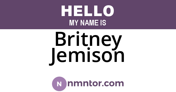Britney Jemison