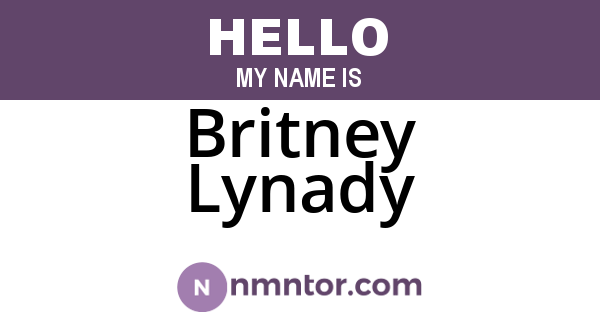 Britney Lynady