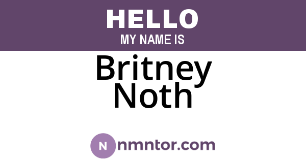 Britney Noth