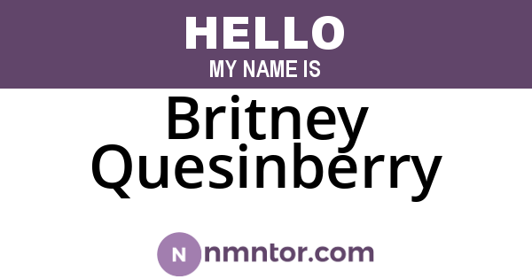 Britney Quesinberry