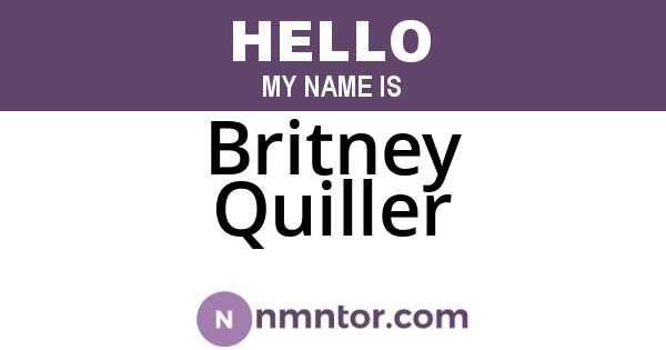 Britney Quiller
