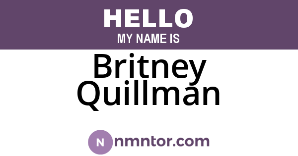 Britney Quillman