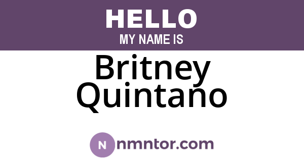 Britney Quintano