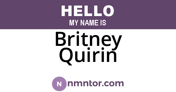 Britney Quirin