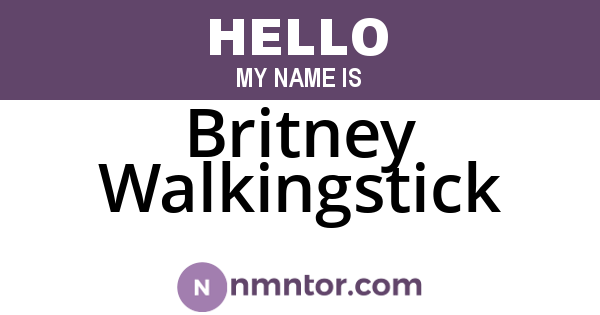 Britney Walkingstick