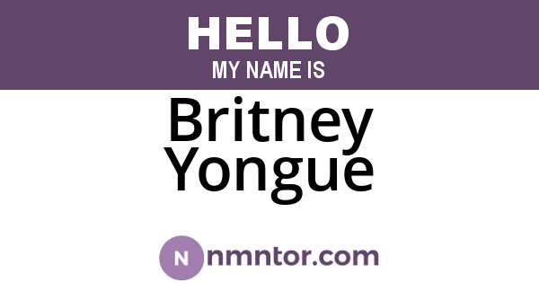 Britney Yongue