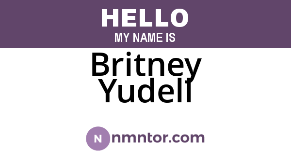 Britney Yudell