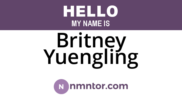 Britney Yuengling