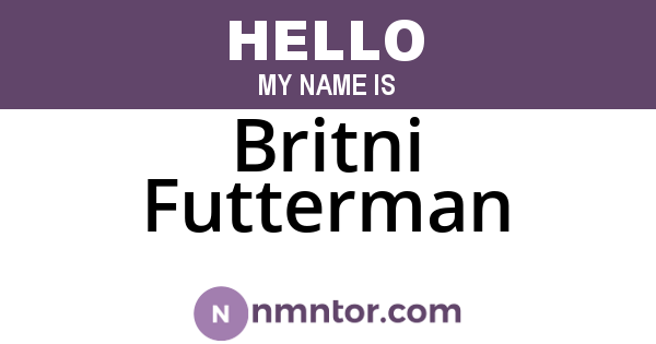 Britni Futterman