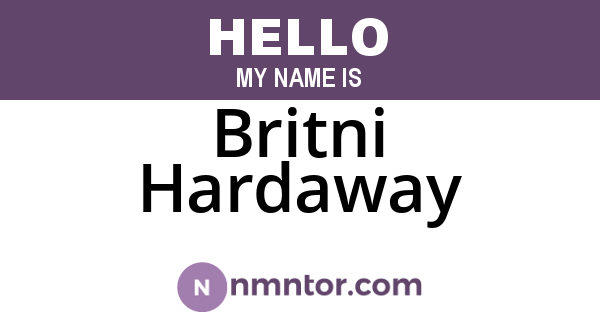 Britni Hardaway