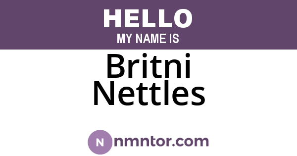 Britni Nettles