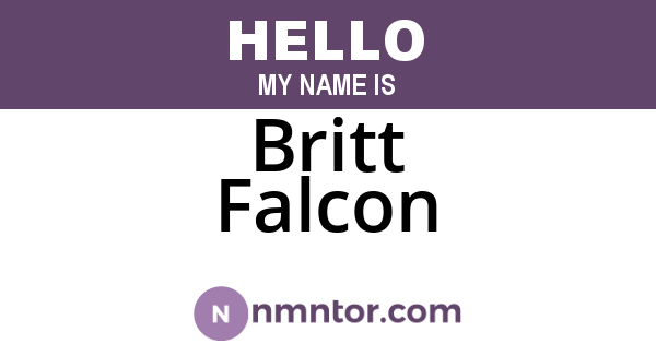 Britt Falcon