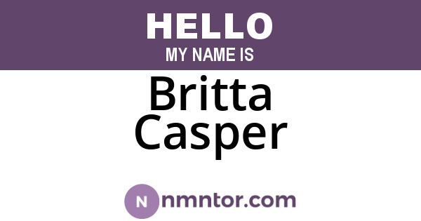 Britta Casper