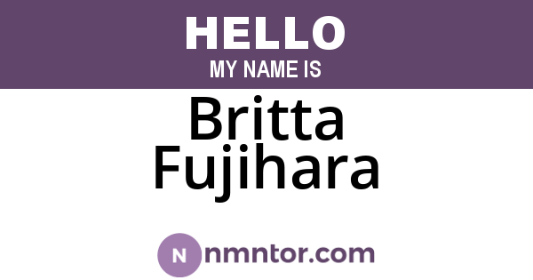 Britta Fujihara