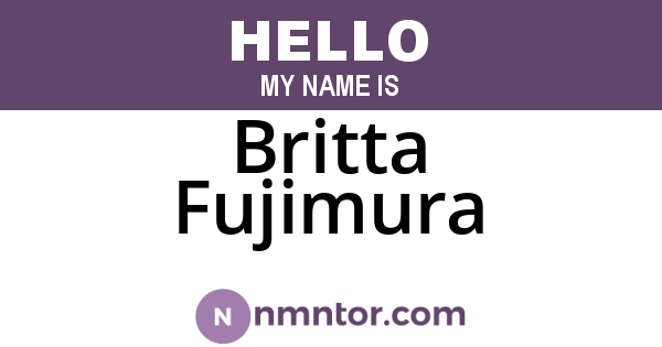 Britta Fujimura