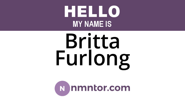 Britta Furlong
