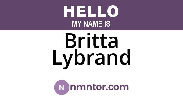 Britta Lybrand