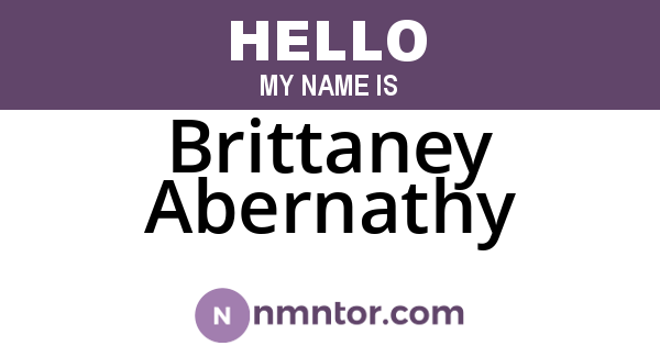 Brittaney Abernathy