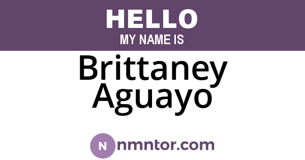 Brittaney Aguayo