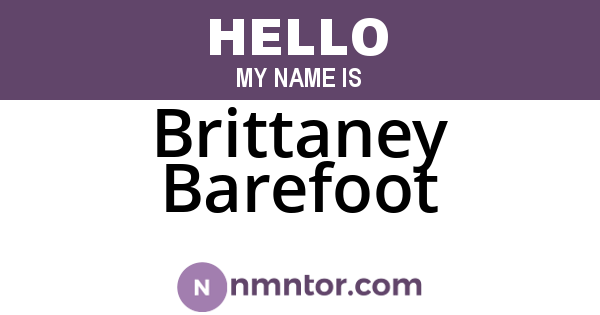 Brittaney Barefoot
