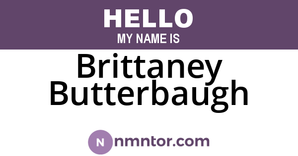 Brittaney Butterbaugh