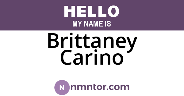 Brittaney Carino