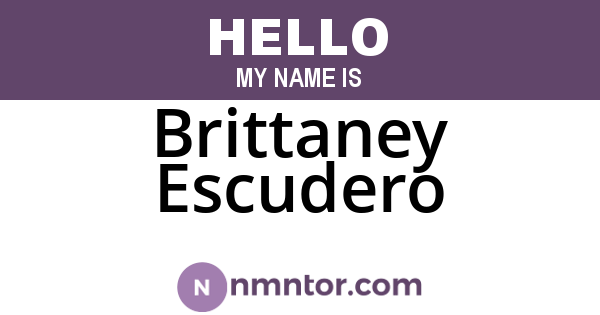 Brittaney Escudero