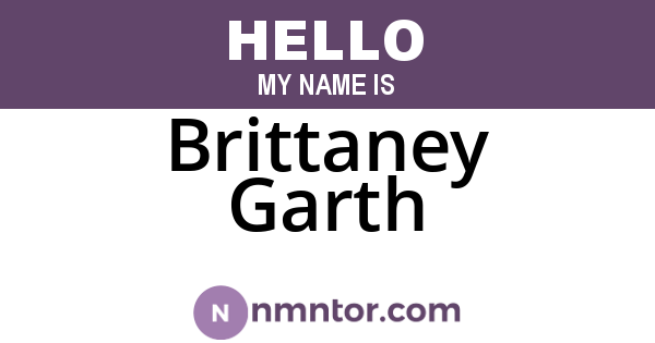 Brittaney Garth