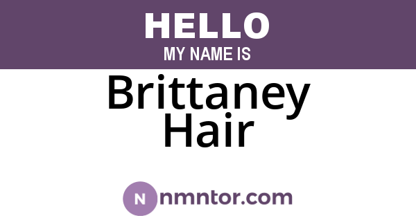Brittaney Hair